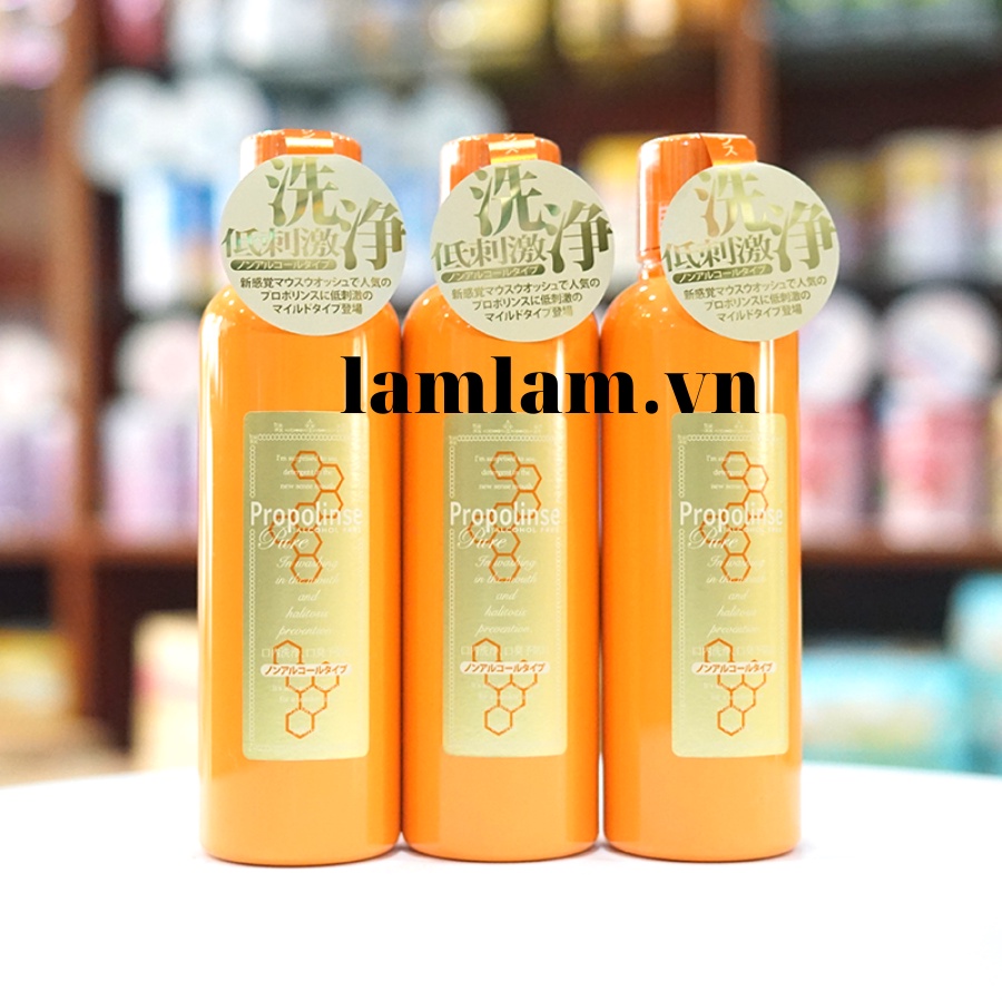 Nước súc miệng trắng răng Propolinse Pure 600ml - Trà xanh mật ong