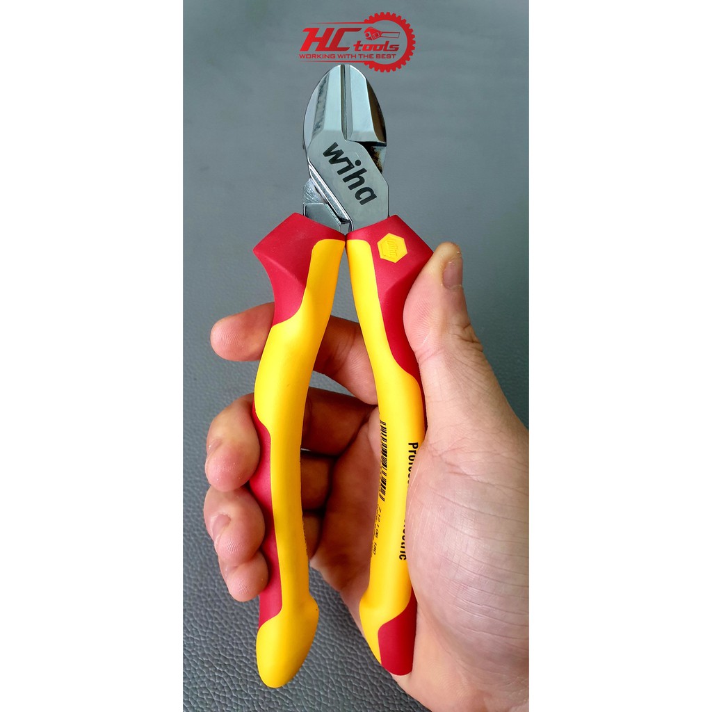 Kìm cắt 180mm cách điện 1000v VDE WIHA Đức 43340 Germany