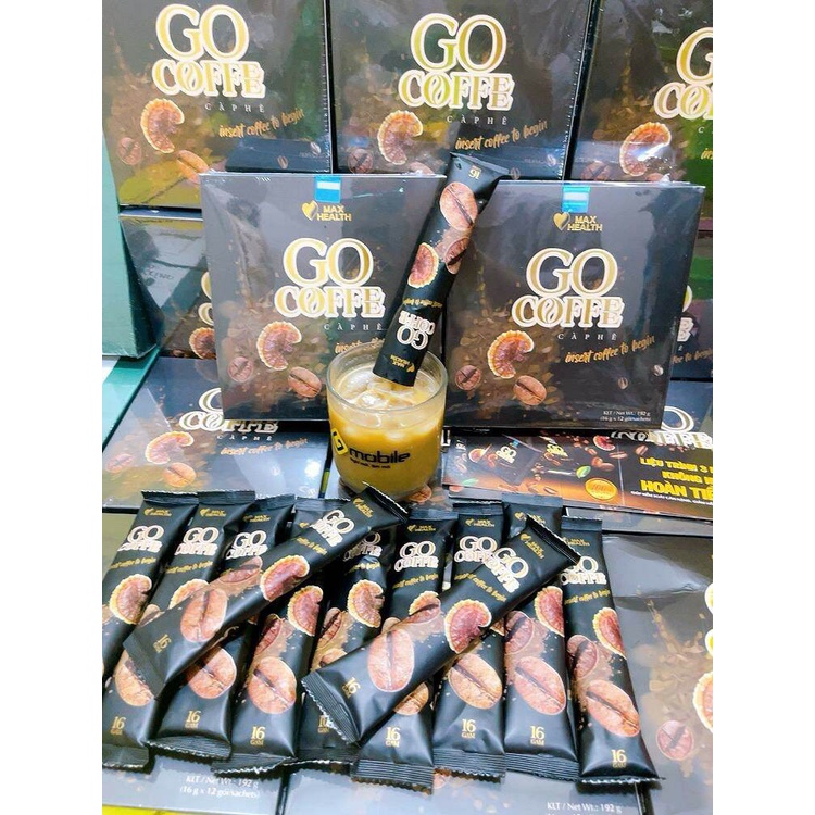 [Chính Hãng]Combo 2 Hộp Cà Phê Giảm Cân Go Coffee - Giảm mỡ bụng - Chính hãng Matxi Corp