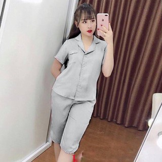 Đồ Bộ Nữ Lửng Mặc Nhà, Mặc Ngủ Chất Phi Bóng Dễ Thương