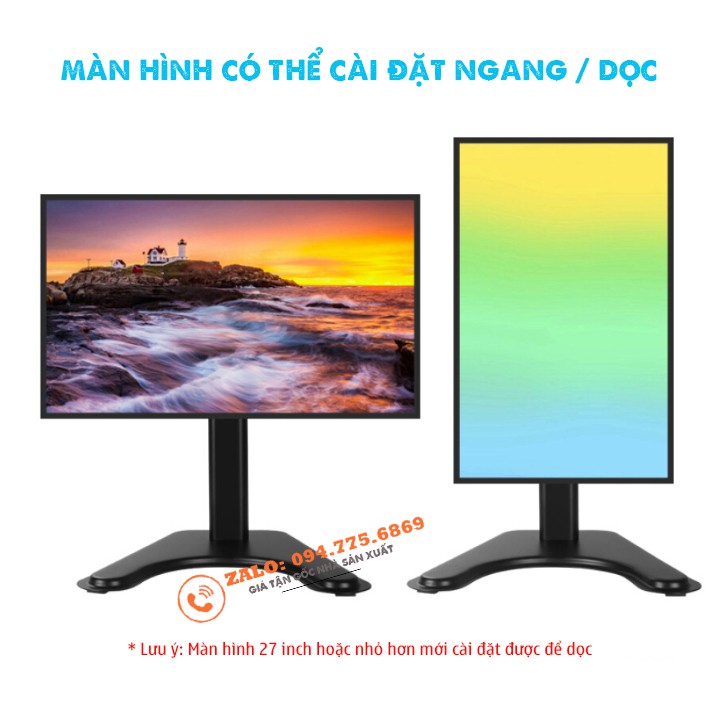 [Hàng Độc] Chân Đế Màn Hình Máy Tính DZV1 14 - 32 Inch - Chân Màn Hình Máy Tính Để Bàn Đa Năng