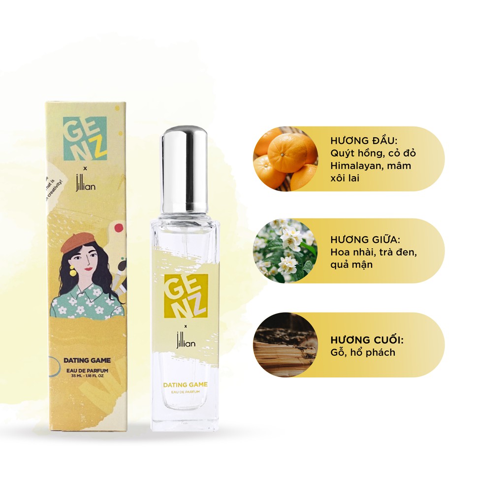 Nước hoa nữ GenZ x Jillian: Dating Game (EDP) 35ml | BigBuy360 - bigbuy360.vn