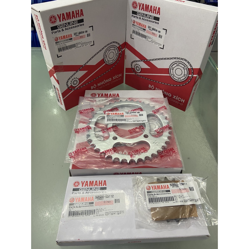 Bộ nhông sên Exciter 4 số  chính hãng Yamaha