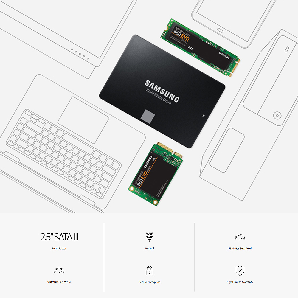 Ổ cứng SSD SAMSUNG 850 EVO 64G / 1T SSD 2.5'' chất lượng cao cho máy tính xách tay

 | BigBuy360 - bigbuy360.vn