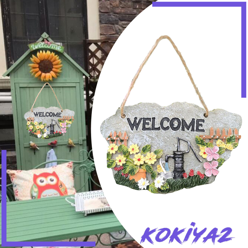 Door Welcome Sign Decorative Front Door Patio Garden