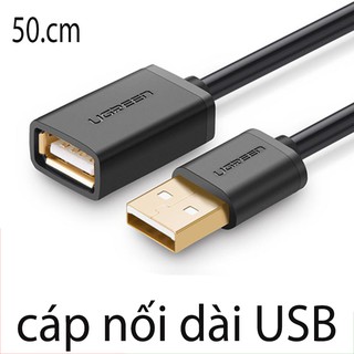 Cáp nối dài  USB 1 đầu đực 1 đầu cái - 50Cm UGREEN 10313