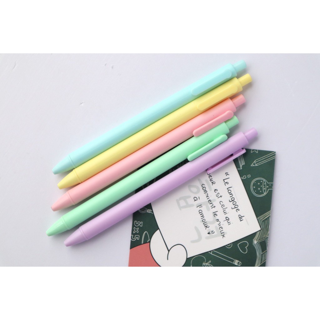 Bút Gel đen màu pastel