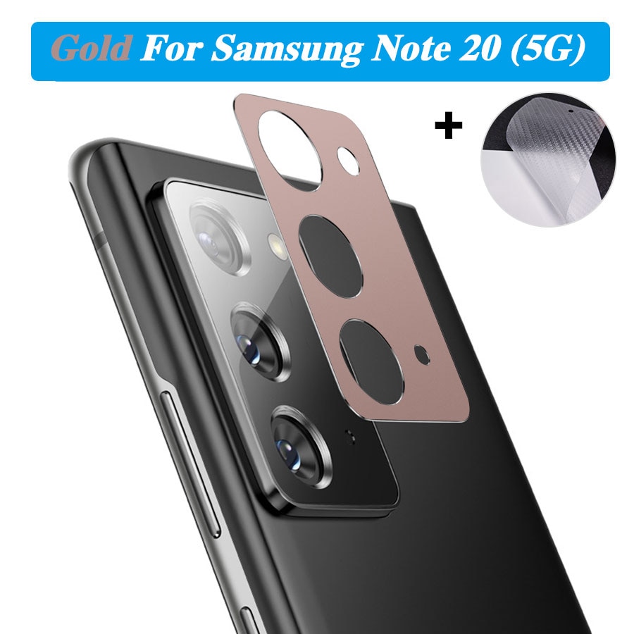 for Samsung  Note 20 Ultra Camera Lens Metal Ring Case Back Camera Screen Protector Cover + Back Film