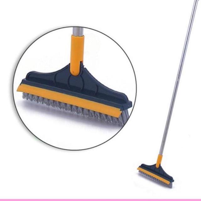 [Rẻ vô địch] Chổi cọ sàn thông minh thiết kế kèm đầu gạt nước và đầu chổi xoay  siêu tiện dụng_ hotdeal365