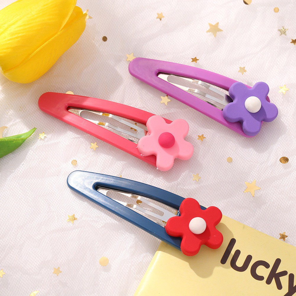 Kẹp tóc thời trang Hàn Quốc hoa 5 cánh xinh xắn - Mã KE012