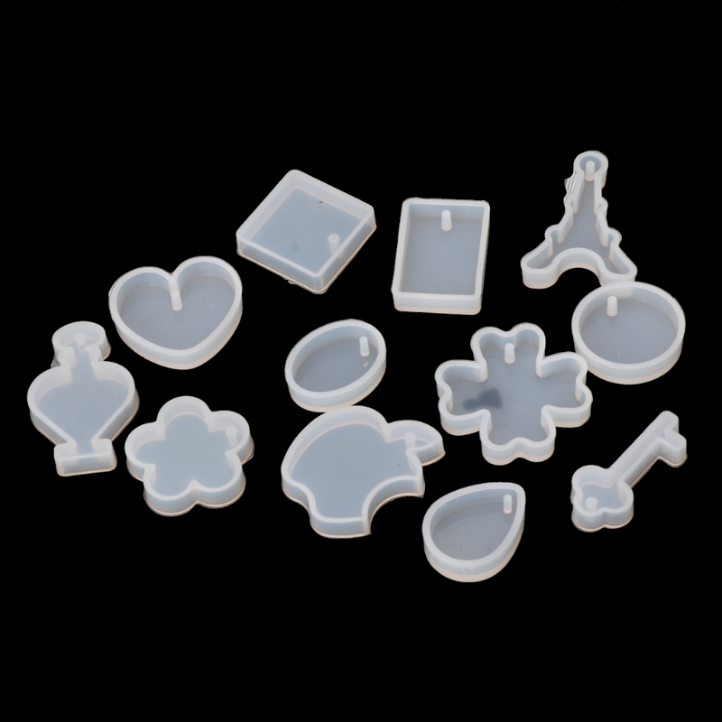 Set 12 Khuôn Silicon Làm Đồ Trang Sức Thủ Công Tiện Dụng