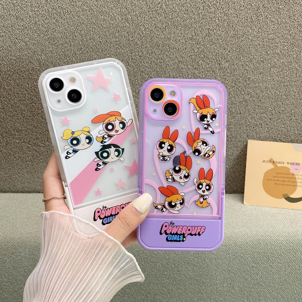 Ốp Điện Thoại Hình Cô Gái Mạnh Mẽ Kèm Giá Đỡ Cho IPhone 13Promax 12 11 7plus X XSMAX XR