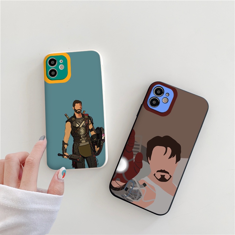 Ốp Lưng Silicon Màu Bảo Vệ CAMERA vuông ANH HÙNG ốp iphone 12 pro /x/ 8plus/11 pro/11/12 pro max/13/promax tr193