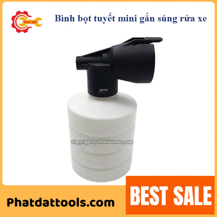 Bình Tạo Bọt Tuyết Mini Gắn Đầu Súng Rửa Xe 500ml-Bình Phun Bọt Tuyết Mini Cho Máy Rửa Xe Gia Đình