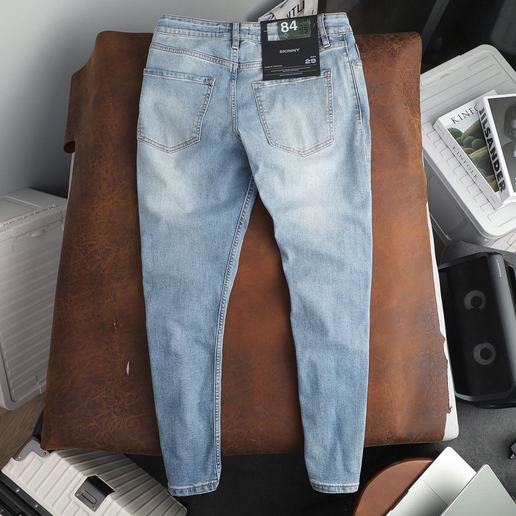 Quần Jean Nam Skinny Green Torn Pock , Chất Jean Cotton Pha Spandex Thoải Mái , QJ004119 ,SOMEHOW