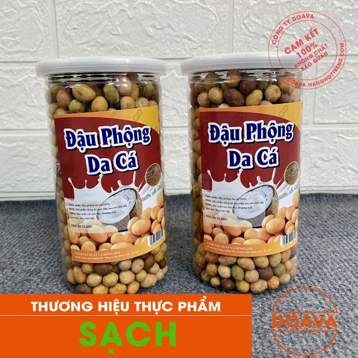 Đậu Phộng Da Cá Mix 5 Vị 450g - Đậu Phông Giòn Giòn Thơm Ngon - DOAVA