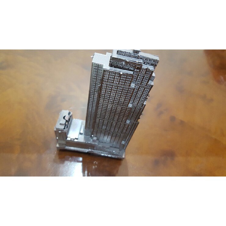 Mô Hình Lắp Ghép 3D Kim Loại Tự Ráp Trung Tâm Thương Mại Rockefeller Plaza - Chưa Lắp