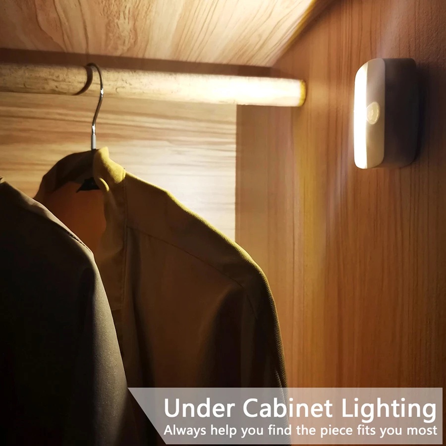 Đèn LED cảm biến chuyển động không dây thông minh bảo vệ mắt dùng pin AAA tiện lợi