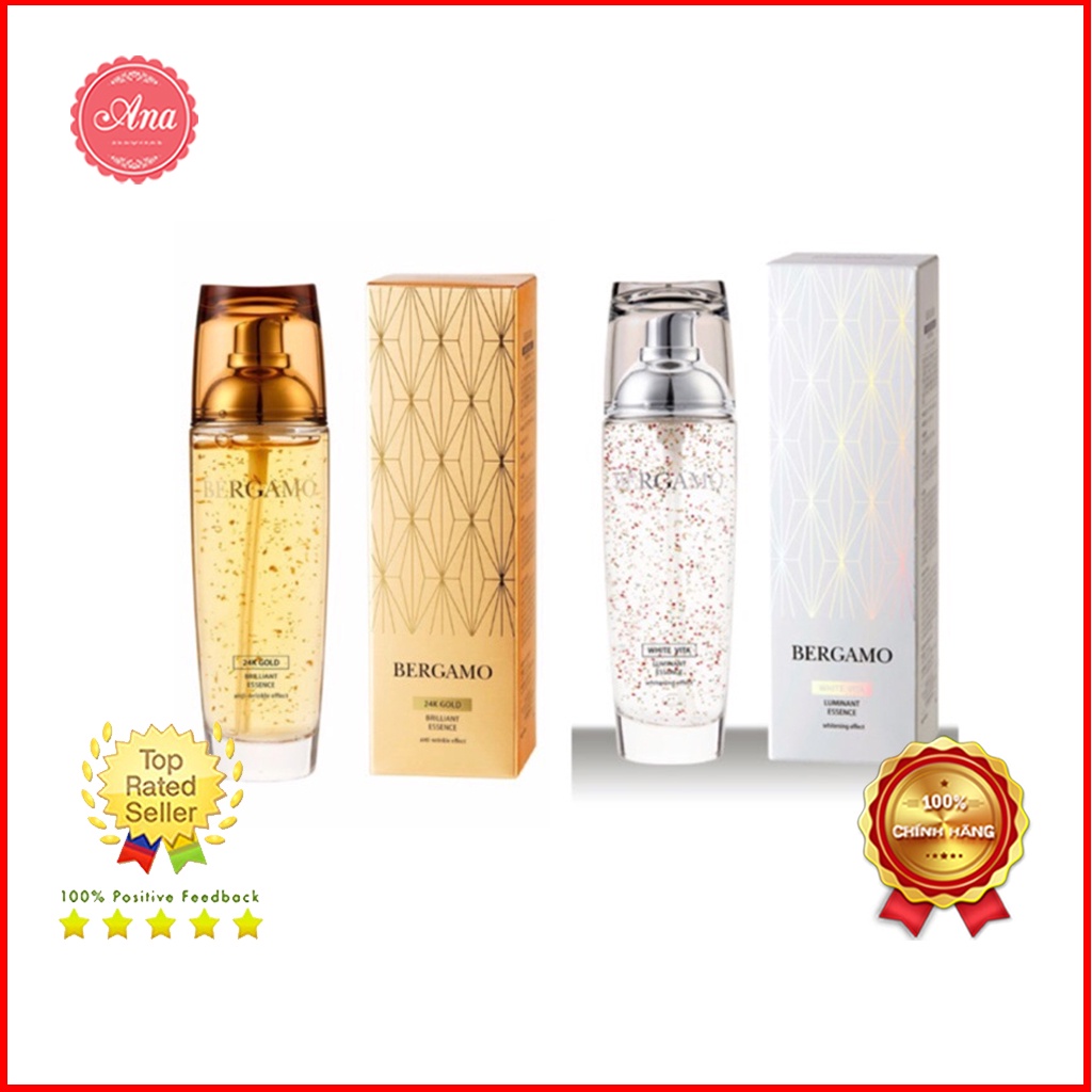 Tinh chất dưỡng trắng da Bergamo White Vita  24K Gold Luminant Essence 110ml