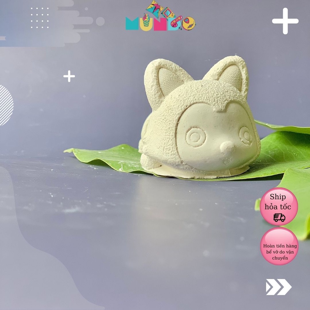 Tượng Tô Màu Cao Cấp Chọn Mẫu SIZE M Pinkfong, Tượng Thạch Cao MUNDO