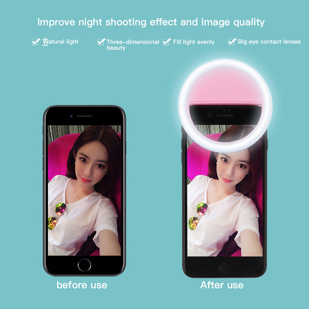 Đèn Led Trợ Sáng Hỗ Trợ Chụp Ảnh Cho Iphone Samsung Huawei Xiaomi