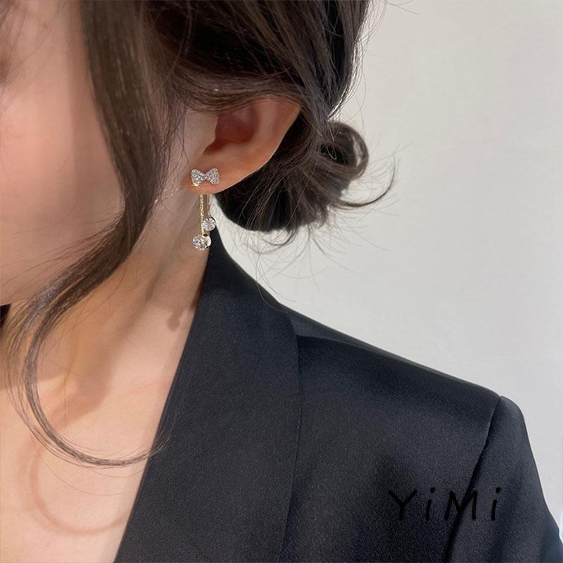 Bông tai tua dài hình ngôi sao đơn giản đa chức năng phong cách Hàn Quốc