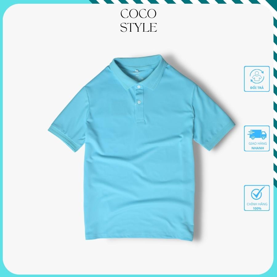Áo Polo Nam Cao Cấp Vải Cá Sấu Cotton Chống Nhăn Dễ Phối Đồ, Áo Thun Nam Có Cổ Cao Cấp Dập Gân Thanh Lịch–COCO STYLE