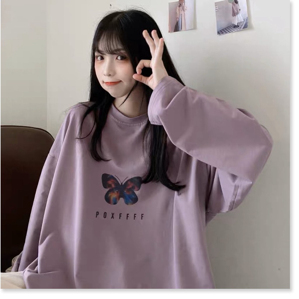 [FREESHIP] ÁO THUN DÀI TAY IN HÌNH COM BƯỚM CỰC ĐẸP MẪU MỚI PHONG CÁCH SWEATER ULZZANG HÀN QUỐC ML046