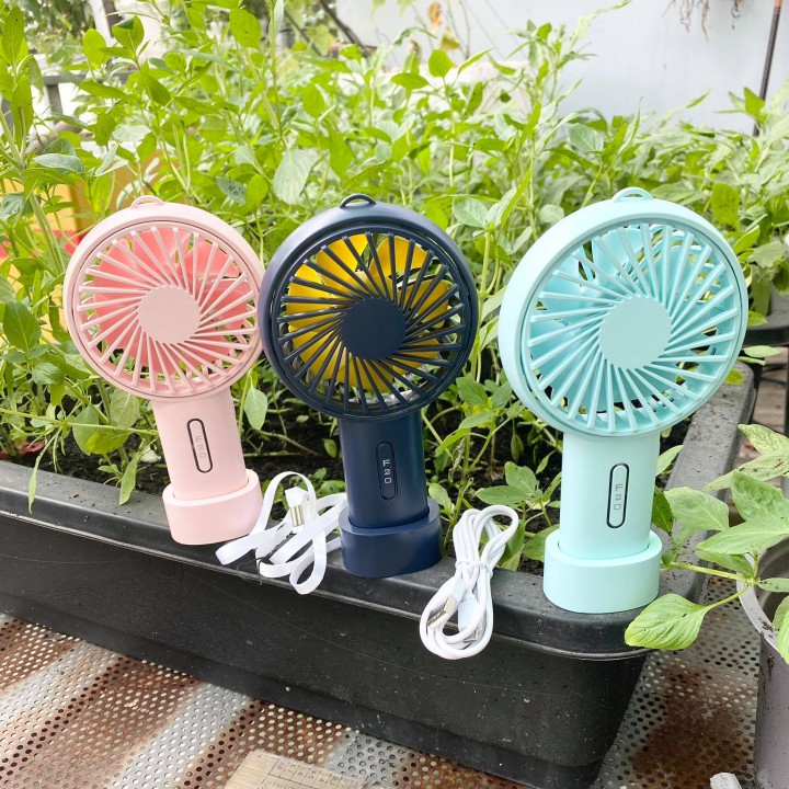 Quạt sạc pin cầm tay F20 3 chế độ có leb - hàng sản xuất cho thị trường nhật bản