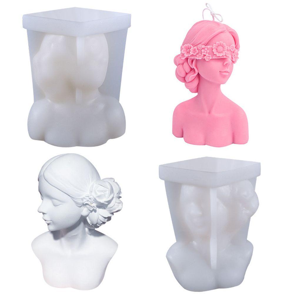 Khuôn Silicone Làm Nến Sáp Nghệ Thuật 3D DIY