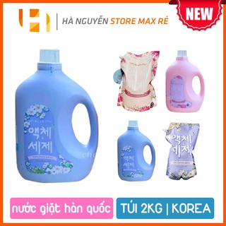 Can nước giặt xả, túi nước giặt xả blue hàn quốc