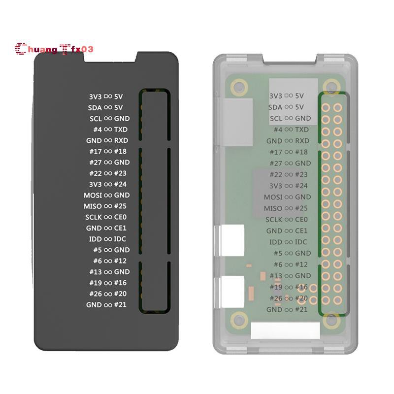 Bộ 2 Vỏ Bảo Vệ Bằng Abs Màu Đen Và Trong Suốt Cho Raspberry Pi Zero