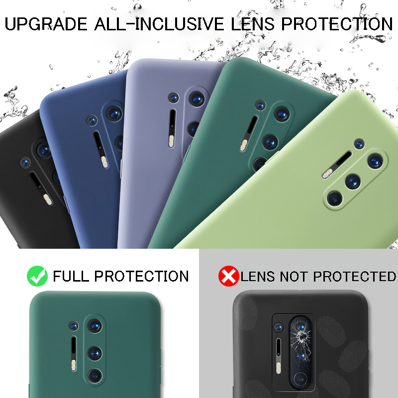 ONEPLUS Ốp Lưng Silicone Màu Trơn Đơn Giản Cho Oneplus Nord Oneplus 8 7t 7 Pro 1 + 8 1 + 7t