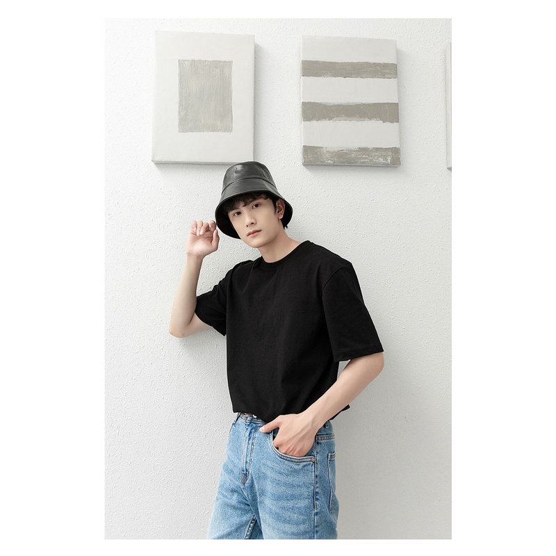 Áo Thun Cotton Nam Tay Ngắn Cổ Tròn Đơn Giản Y2010 Y Nguyên Bản Ver52 20809 |YaMe|