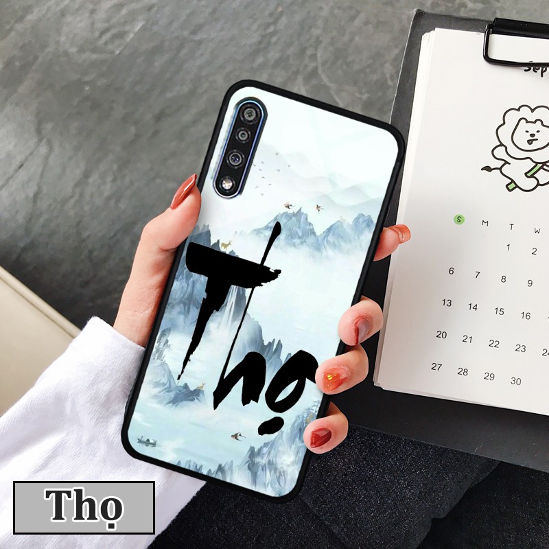 Ốp lưng kính 3D Vsmart Live- chữ thư pháp ý nghĩa