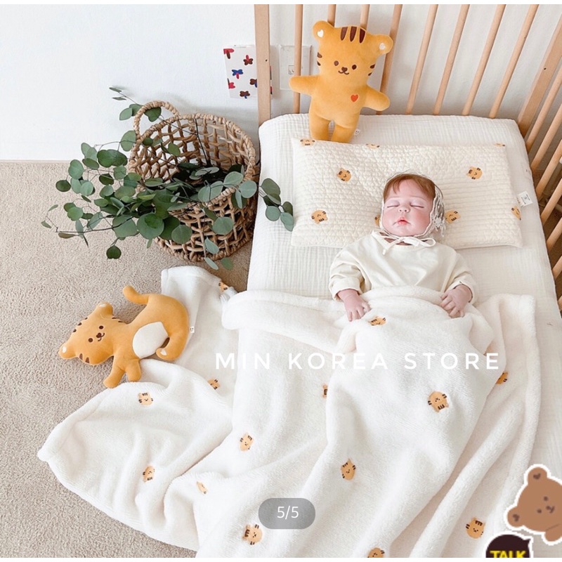 CHĂN LÔNG TUYẾT DOTTO DOT x MALOLOTTE CHO BÉ - MADE IN KOREA