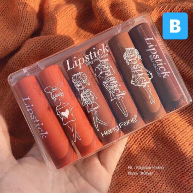 SET SON 6 CÂY SILKY VIVID