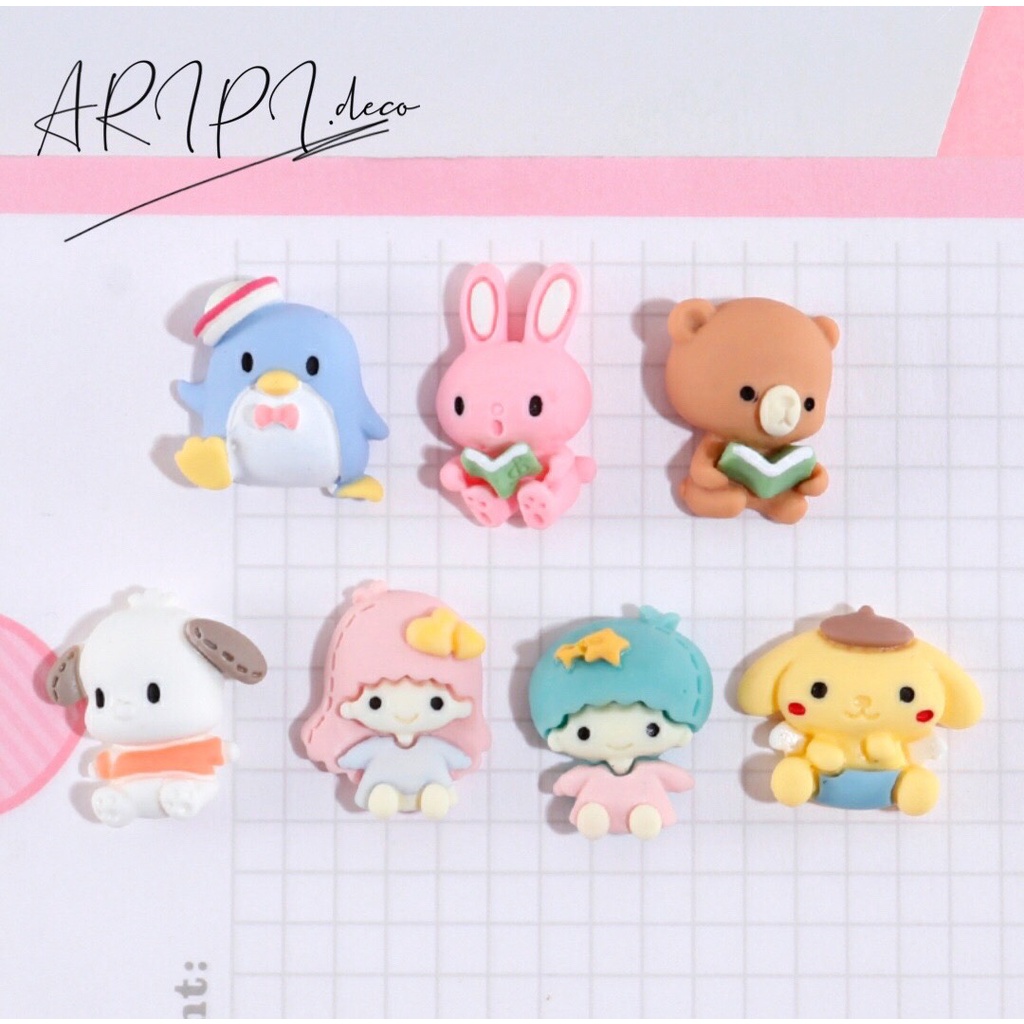 Charm siêu xinh hoạt hình B13/Nguyên liệu làm phụ kiện handmade vòng tay / resin