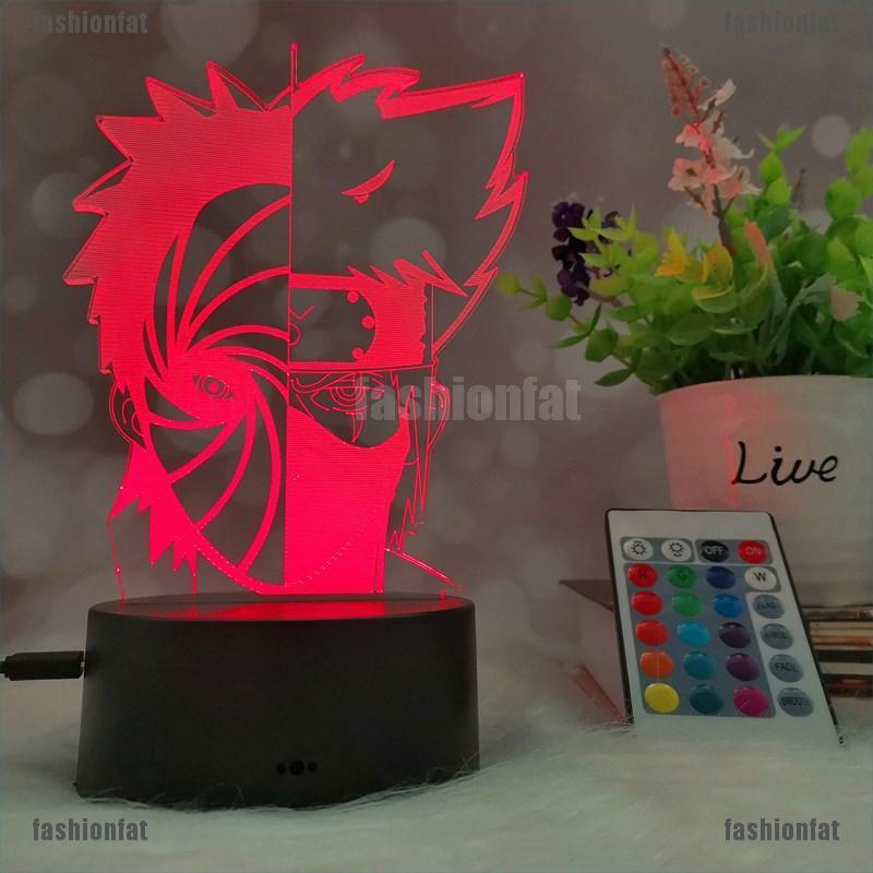 Đèn Led 3d Hình Nhân Vật Uchiha Itachi Chuyển 7 Màu