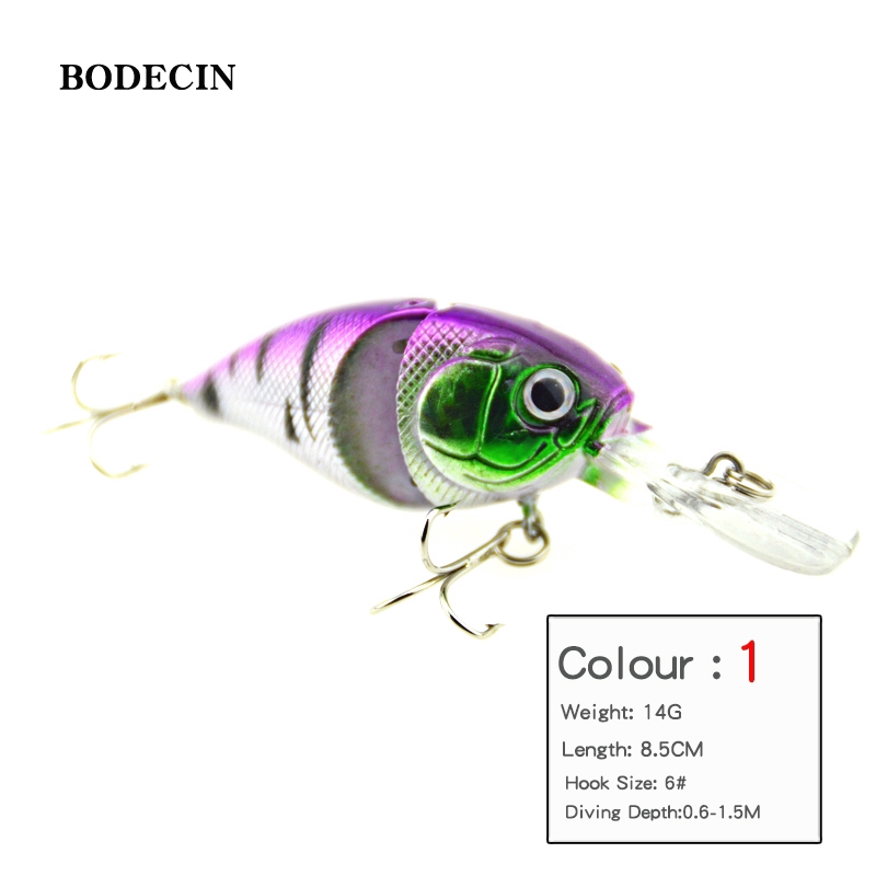 Mồi câu cá giả 8.5cm 14g thiết kế chuyên dụng cao cấp