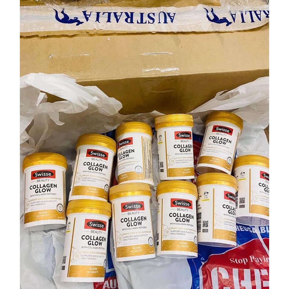 Viên Uống Bổ Sung Collagen Glow Úc - hộp 60 viên