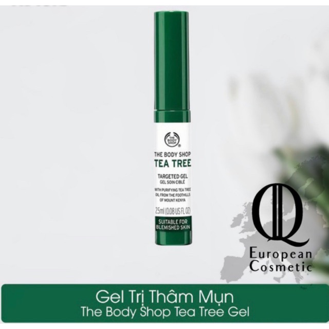 Gel chấm mụn làm mờ vết thâm the body shop tea tree targeted gel 2.5ml | BigBuy360 - bigbuy360.vn