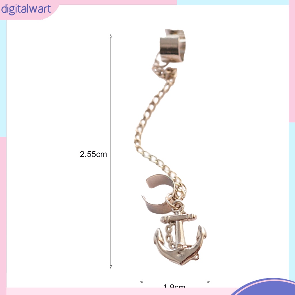 Khuyên Kẹp Vành Tai Nữ Trang Dáng Dài Tạo Hình Độc Đáo