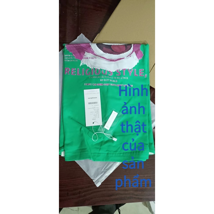 Áo Thun Cotton Dáng Rộng Tay Nửa Hình Gấu Dâu Tây Thời Trang Mùa Hè Hàng Mới Dành Cho Nữ 2022