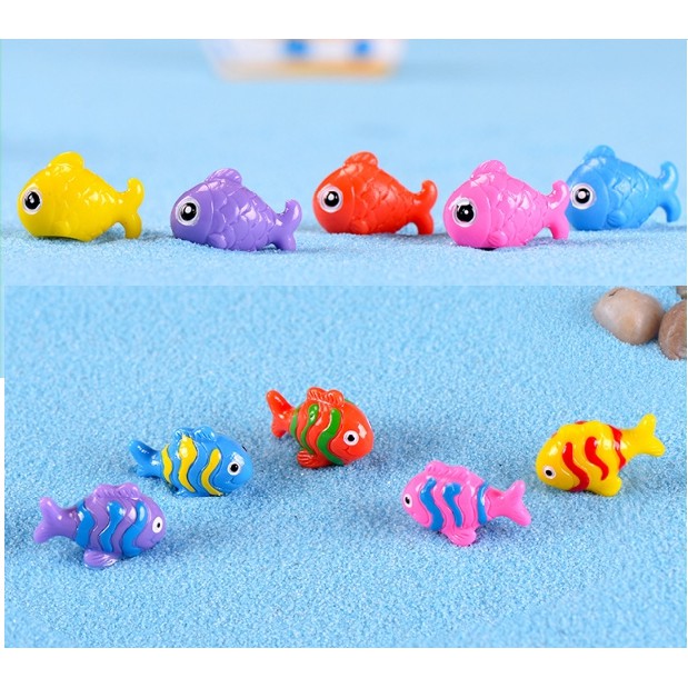 Cá màu sắc trang trí tiểu cảnh/ charm slime