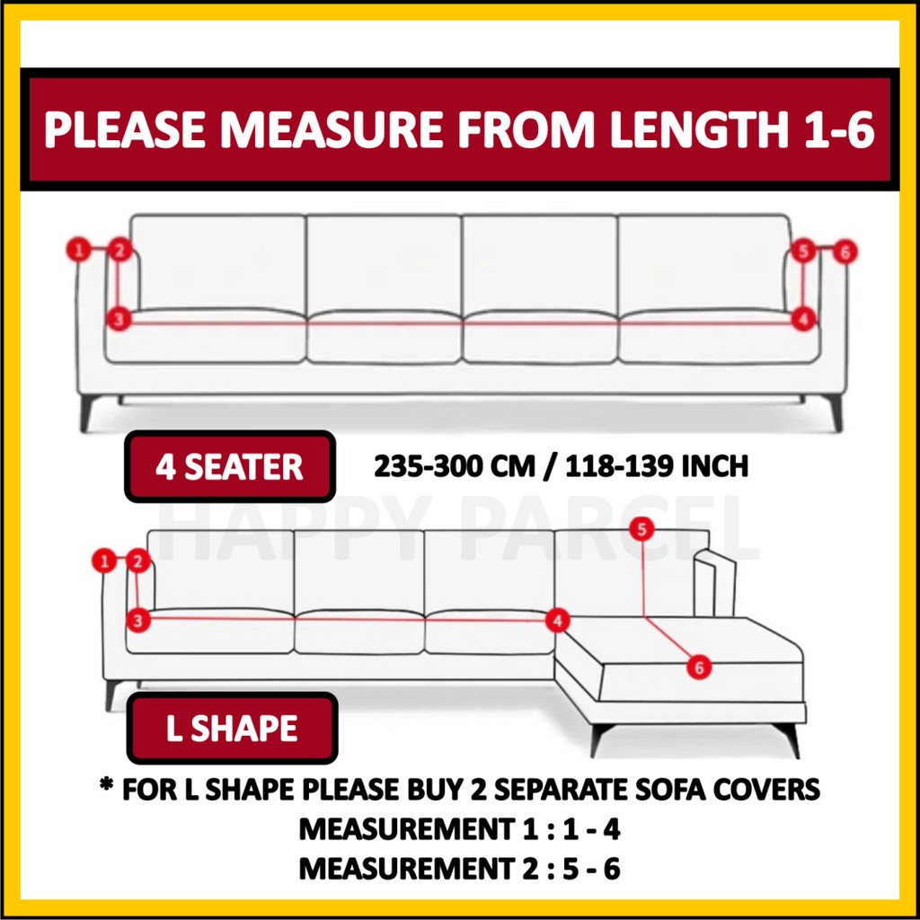 1/2/3/4 Vỏ Bọc Gối Sofa Chữ L Họa Tiết Hình Học