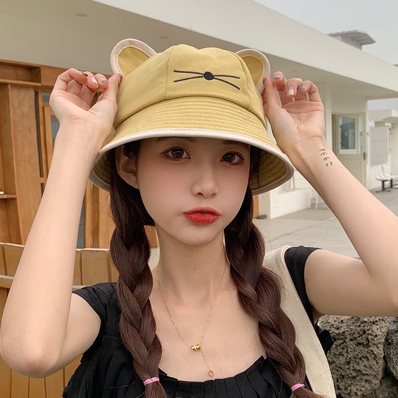 Mũ Tai Bèo Hình Mèo Dễ Thương Cho Nữ