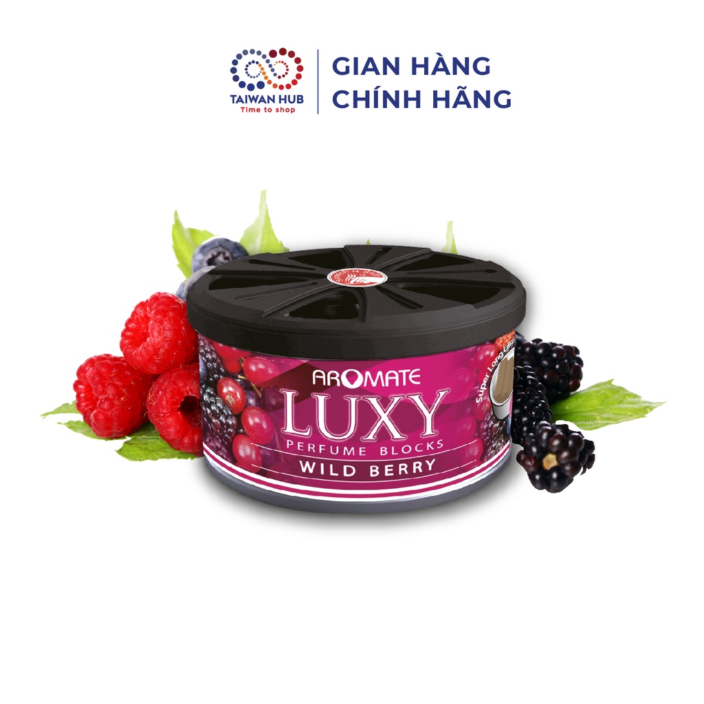 Sáp Thơm Phòng Hữu Cơ Nước Hoa Ô Tô Khử Mùi Xe Hơi Hương Dâu Rừng AROMATE Đài Loan Chính Hãng Nhập Khẩu - Taiwan Hub