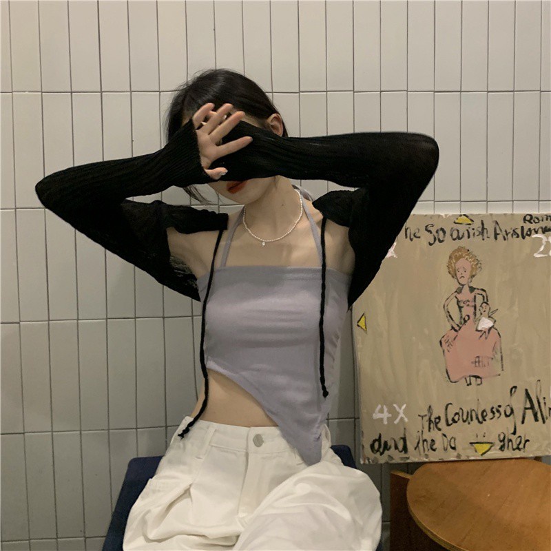 Áo khoác tay dài/ Áo dây COZOKC không tay quyến rũ thời trang cho nữ (có bán lẻ)