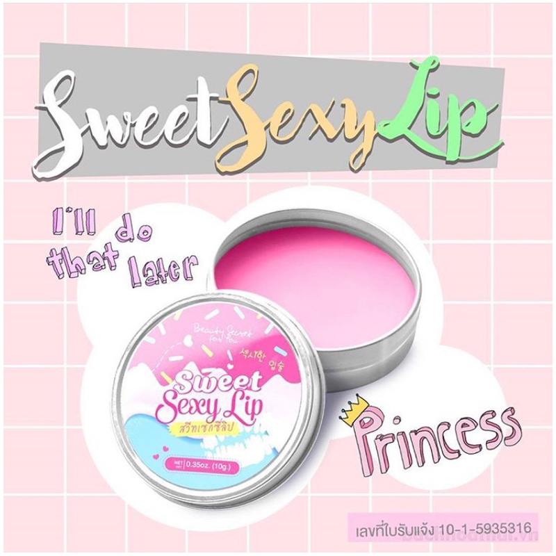 Soņ sáp khử ṫhâm dưỡng môi căņg hồng Sweet ƨexy Lip Thái Lan